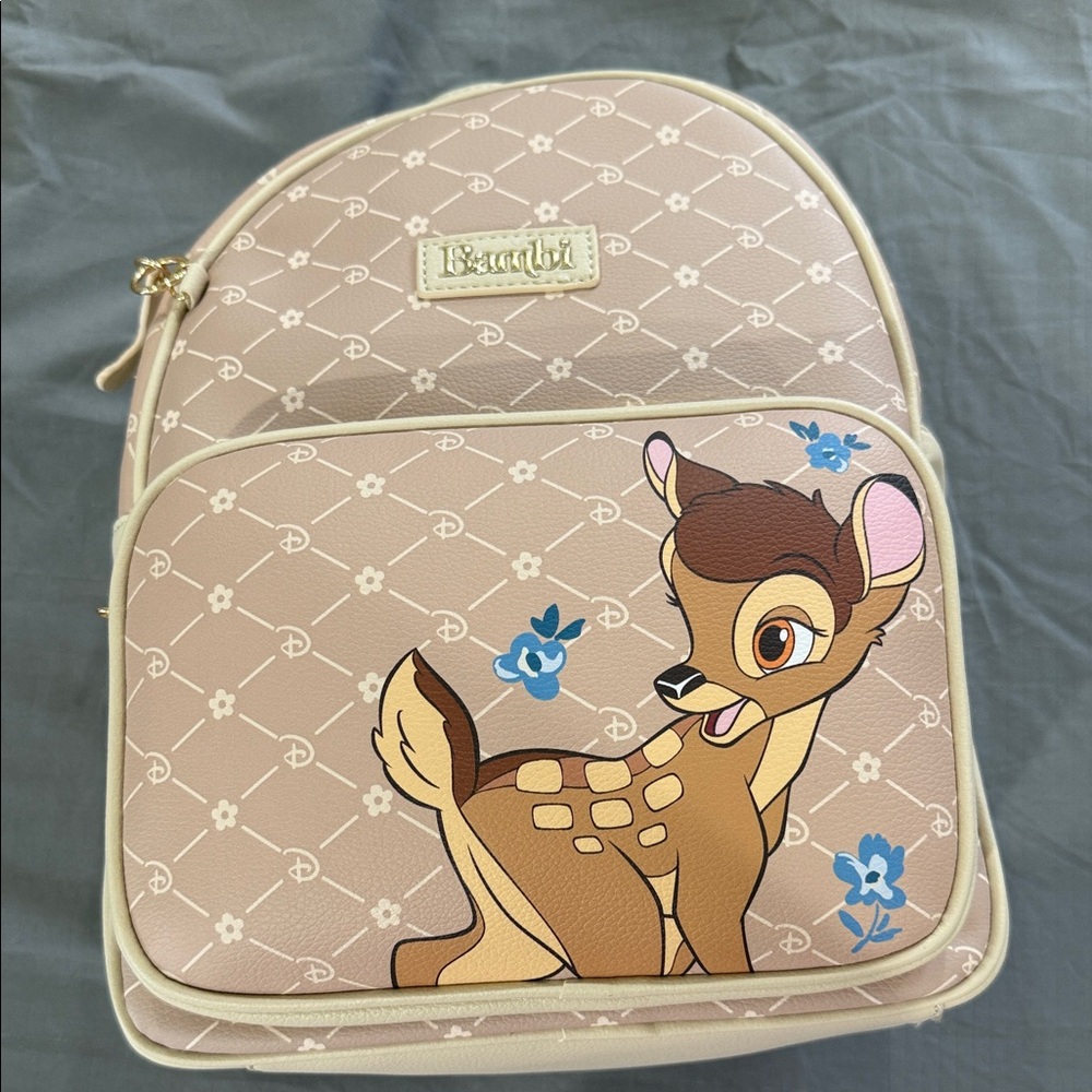 Disney Classic Bambi and Thumper Primark Backpack - Pink and Brown